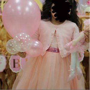 pink floral lacing  dress with bow